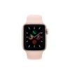 Apple Watch Series 5 (GPS + Cellulaire, 40MM) - Boîtier en aluminium doré avec bracelet sport rose
