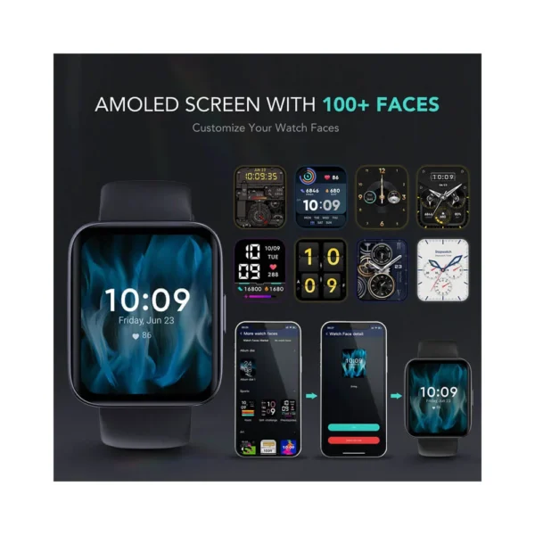 SKG Smart Watch Make/Answer Call for Men Women, GPS Fitness Tracker