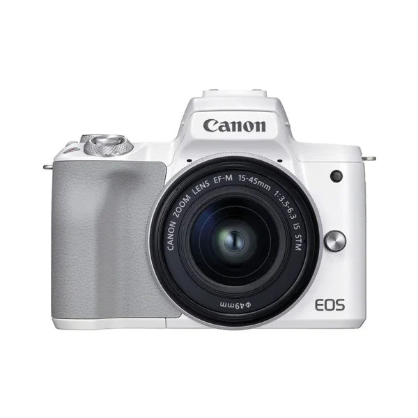 Canon EOS M50 Mark II Mirrorless Camera with 15-45mm Lens (White)